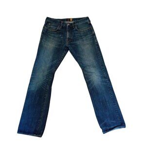 J.Crew Mens 770 Japanese Kaihara Denim Jeans 31x32 Slim Fit Medium Wash